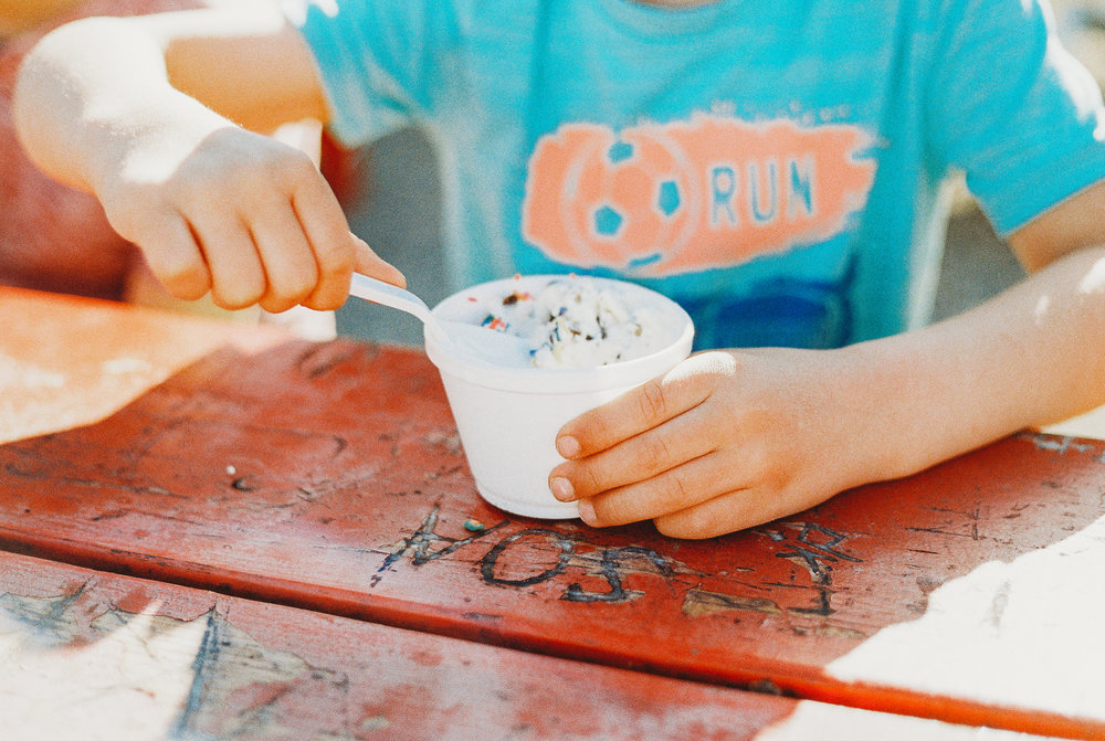 ice cream at rice fruit farm